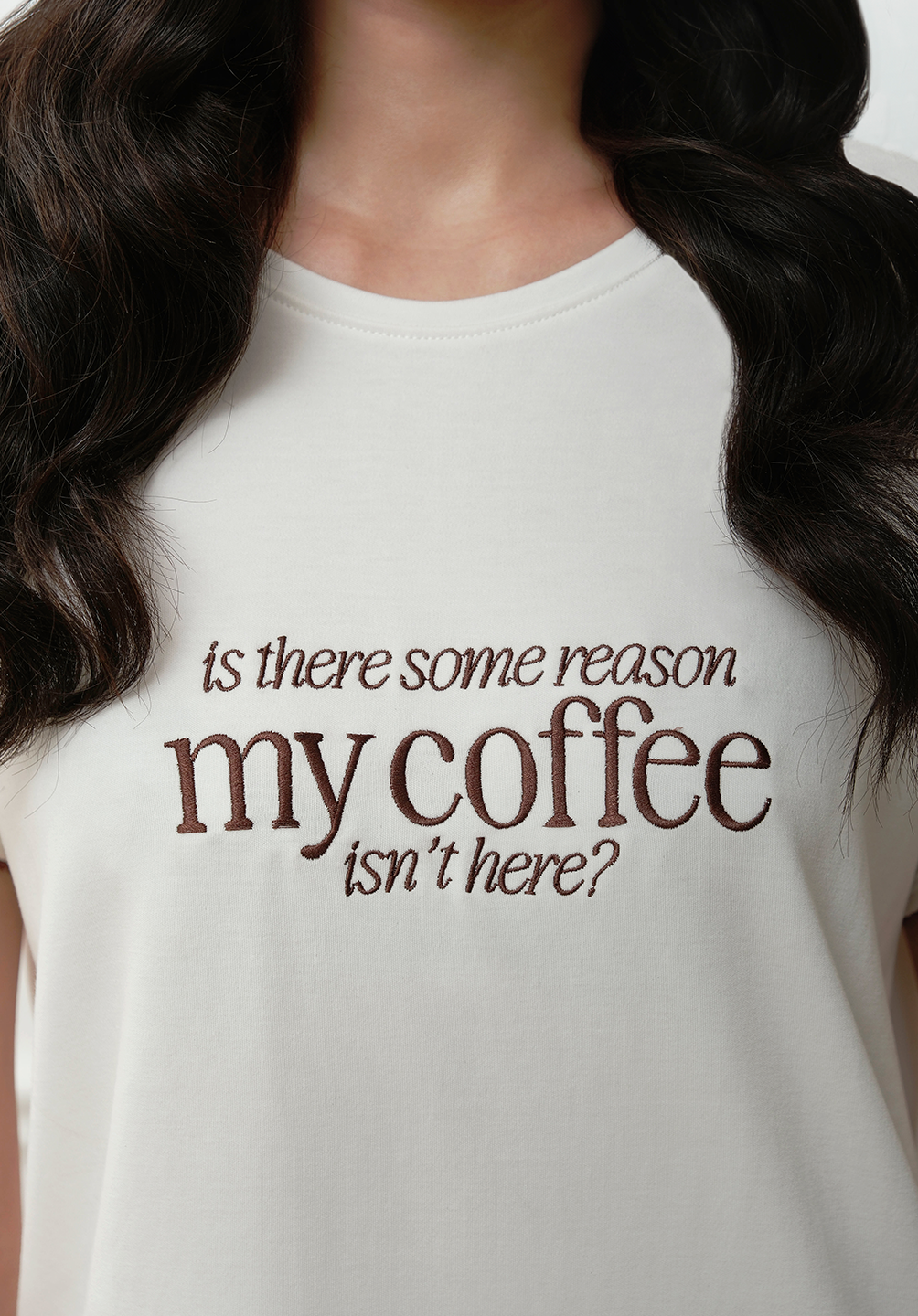 The Skim Latte Cotton Tee - The Devil Wears Prada