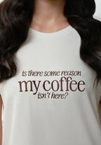 The Skim Latte Cotton Tee - The Devil Wears Prada