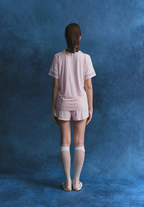 Salie Signature Bamboo Button Short Pyjamas in Powder Pink