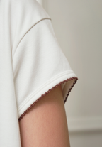 The Skim Latte Cotton Tee - The Devil Wears Prada