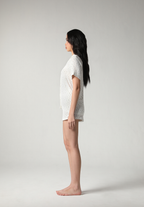 SALIE X Elxi Elvina - Bamboo Pointelle Button Short Pyjamas in Bluebell