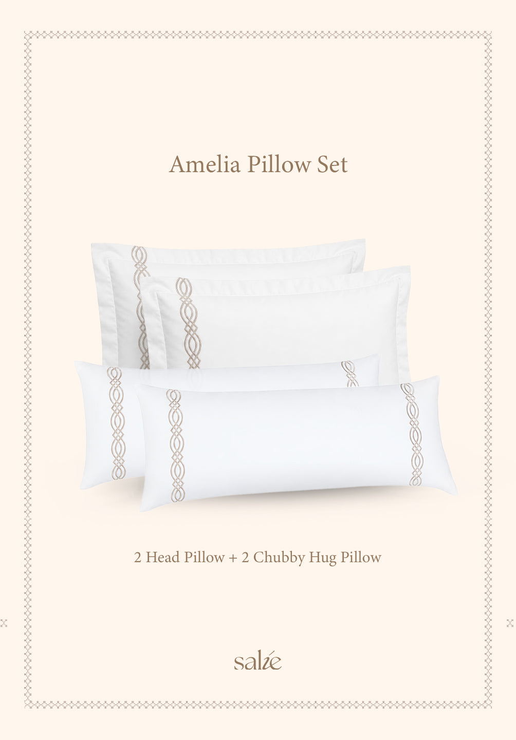 [BUNDLE] Head & Hug Pillow Set Amelia Collection