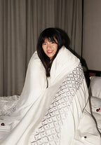 Bamboo Woven Full Bedding Set Charlotte Super King Bed