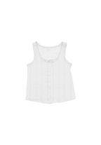 SALIE X Elxi Elvina - Bamboo Pointelle Tank in Opal White