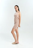 Women Seamless Tank Set in Taupe