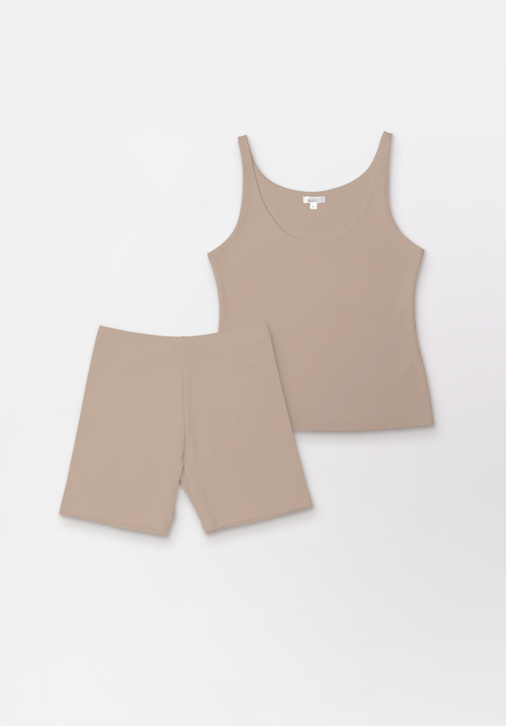 Women Seamless Tank Set in Taupe