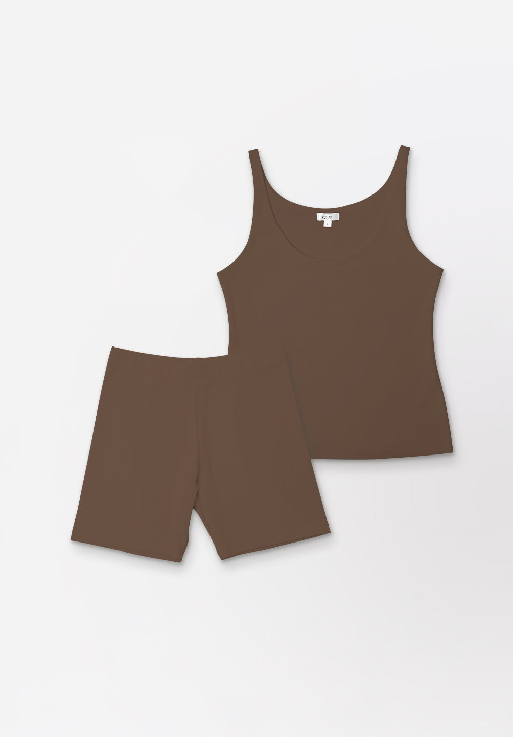Women Seamless Tank Set in Espresso
