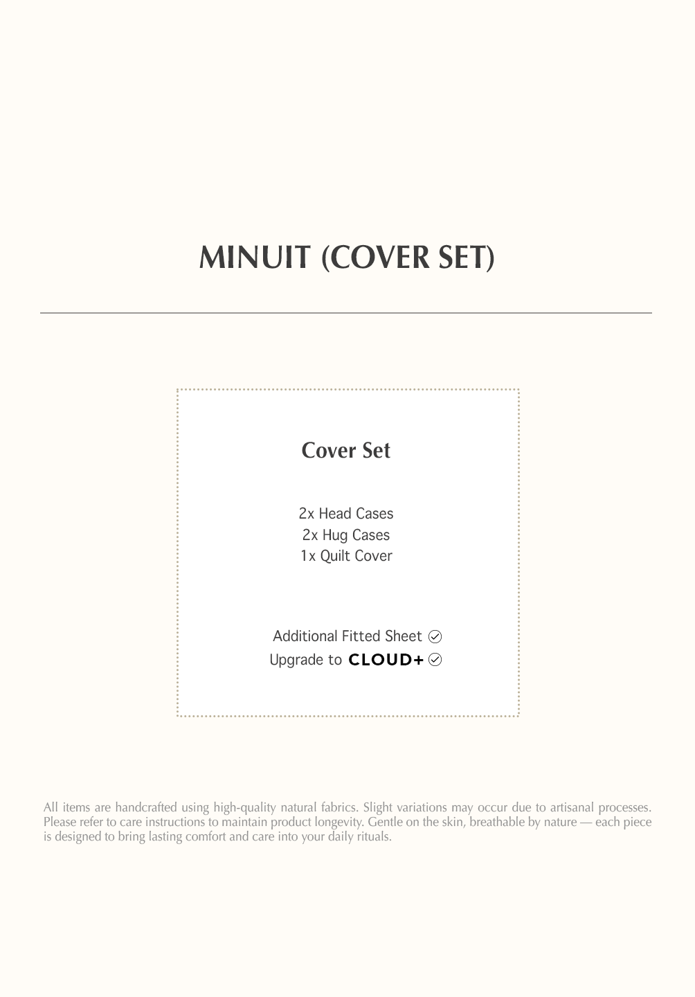 COVER Super King Set Minuit Collection