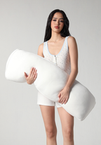 SALIE X Elxi Elvina - Chubby Hug Pillow in Opal White Pointelle