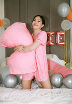 Kids Adult Head Pillow Confetti Hearts - SALIE x Michimomo