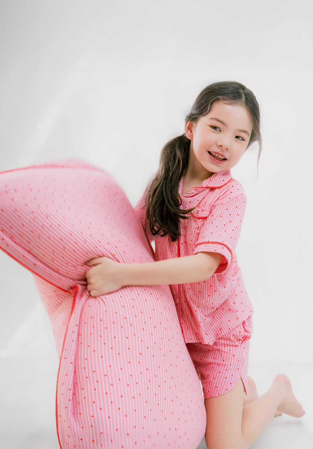 Kids Adult Head Pillow Confetti Hearts - SALIE x Michimomo