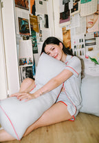 Chubby Hug Pillow Blue Stripes - SALIE x Michimomo