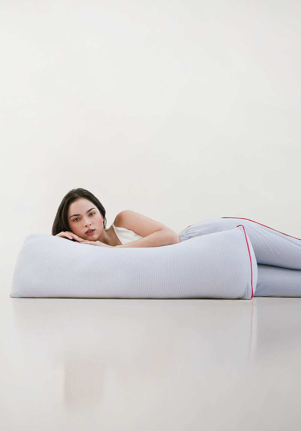 Chubby Hug Pillow Blue Stripes - SALIE x Michimomo