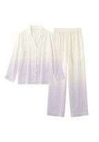 SALIE X Tiffany Soetanto - Bamboo Button Long Pyjamas Set in Lilac Mist