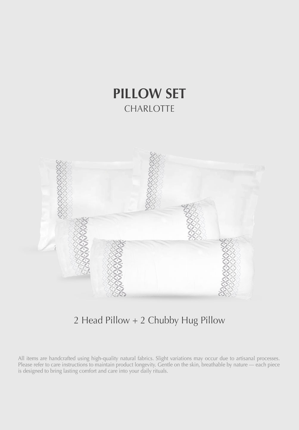 [BUNDLE] Head & Hug Pillow Set Charlotte Collection