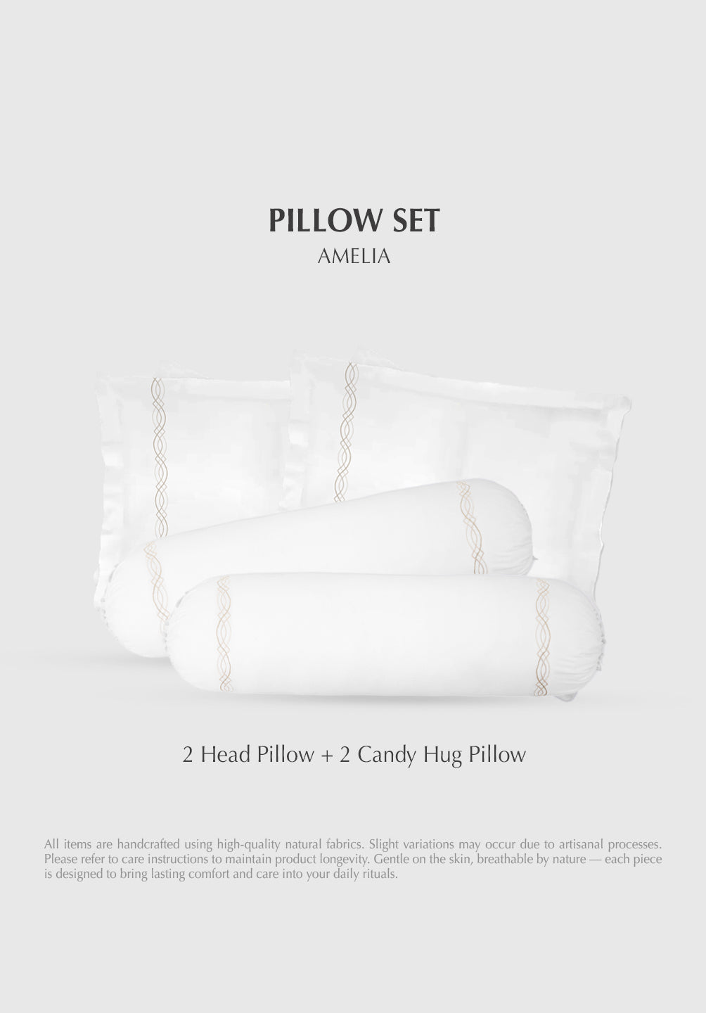 [BUNDLE] Head & Hug Pillow Set Amelia Collection