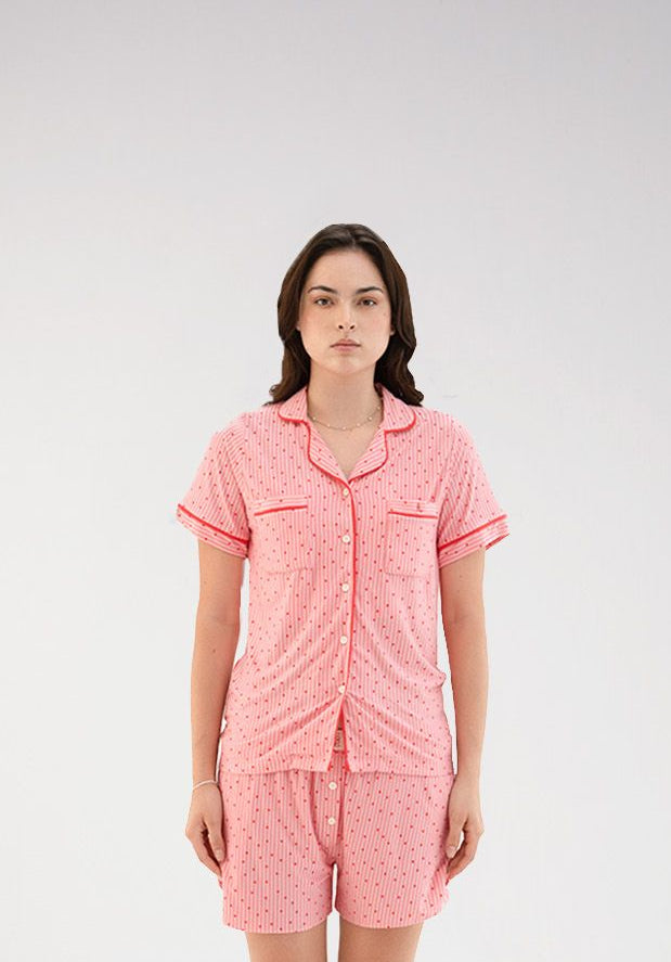 Invisipple Jammies Top Confetti Hearts