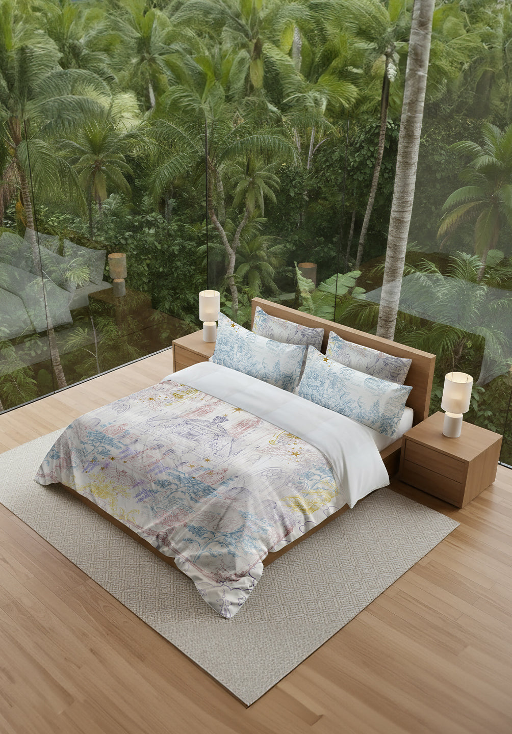 Super King Full Bedding Set Celeste Collection