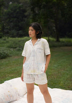 Women Short Button Pyjamas Set Celeste Collection