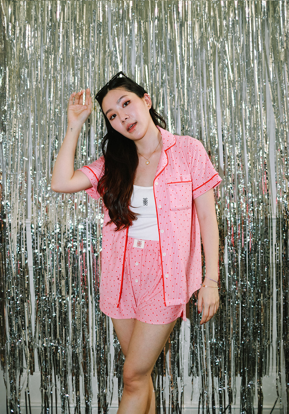 Invisipple Jammies Set Confetti Hearts - SALIE x Michimomo