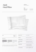 Adult Head Pillow Charlotte Collection