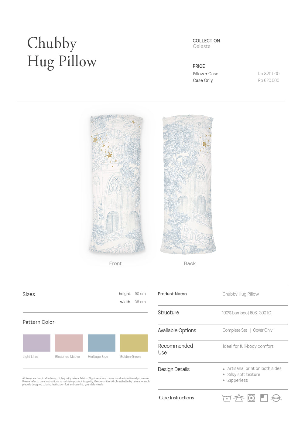 Chubby Hug Pillow Celeste Collection - SALIE