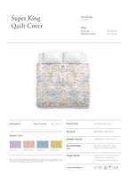 Super King Quilt Cover Celeste Collection - SALIE