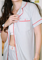 Invisipple Jammies Set Dad Stripes - SALIE x Michimomo