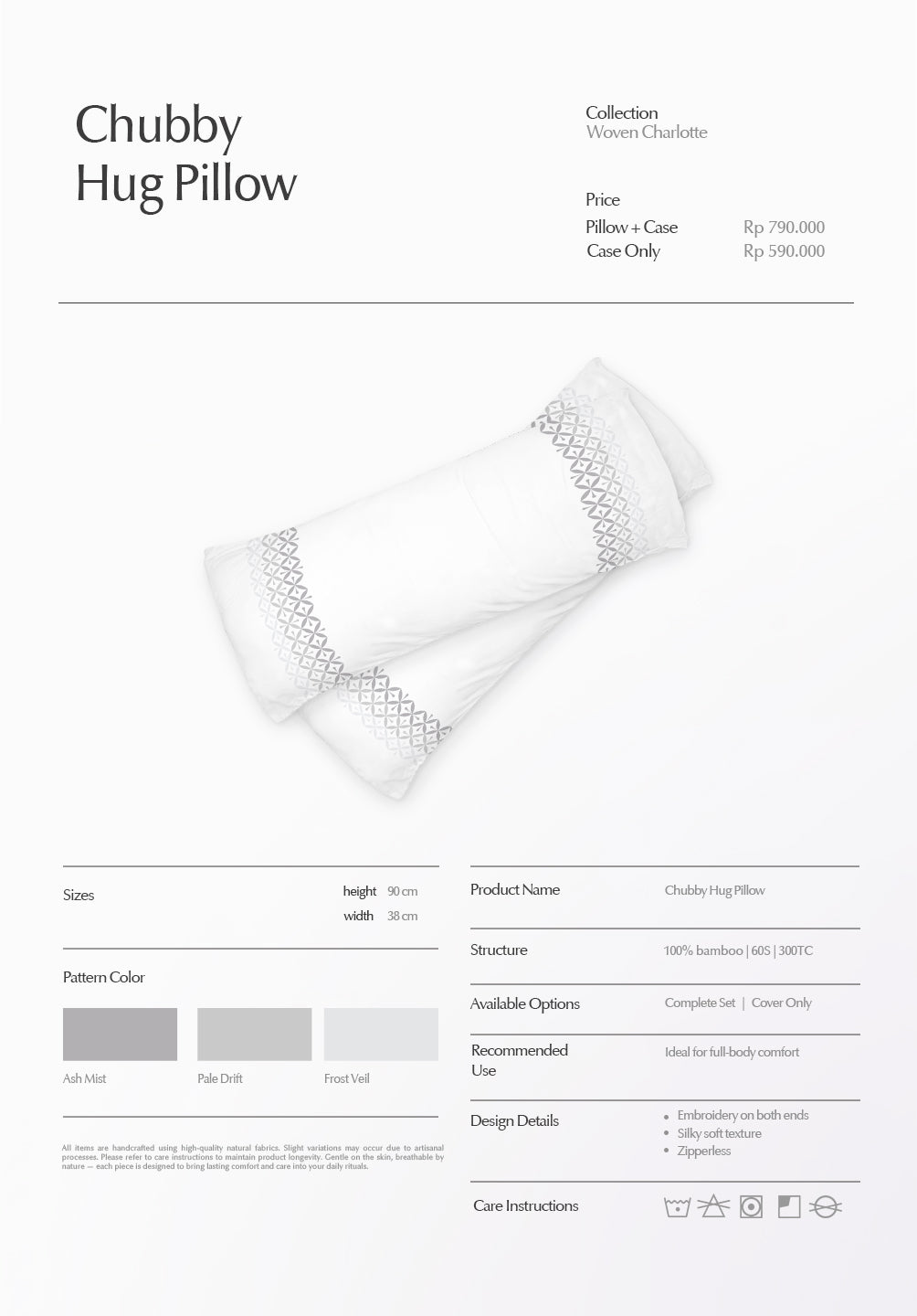 Chubby Hug Pillow Charlotte Collection