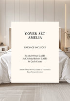 Bamboo Woven Full Bedding Set Amelia Super King Bed