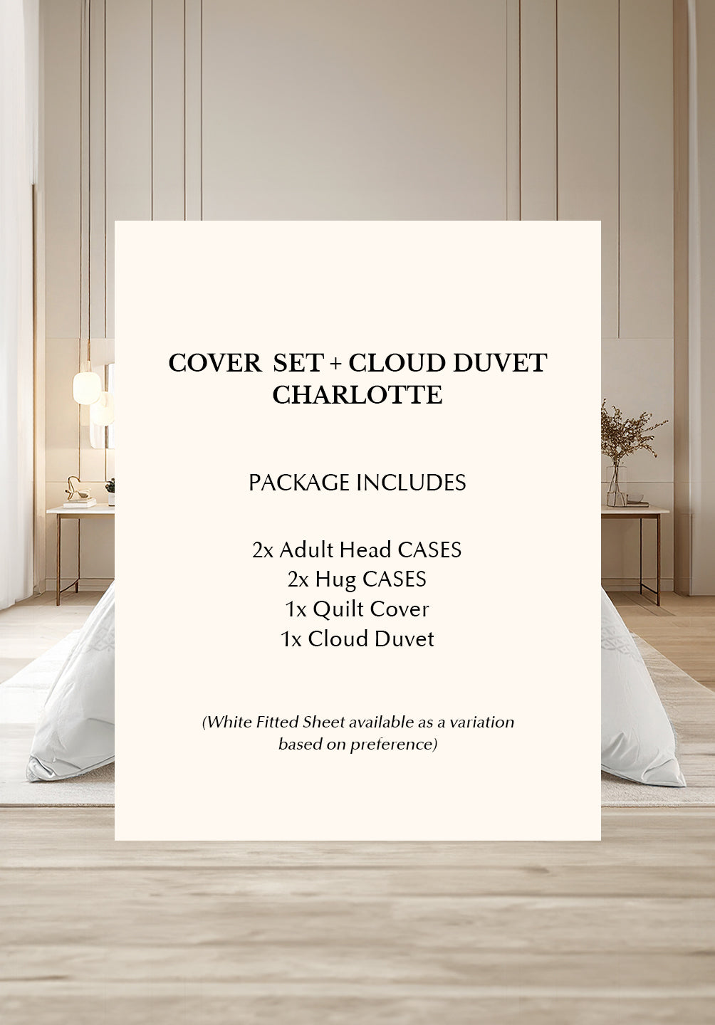 Bamboo Woven Full Bedding Set Charlotte Super King Bed