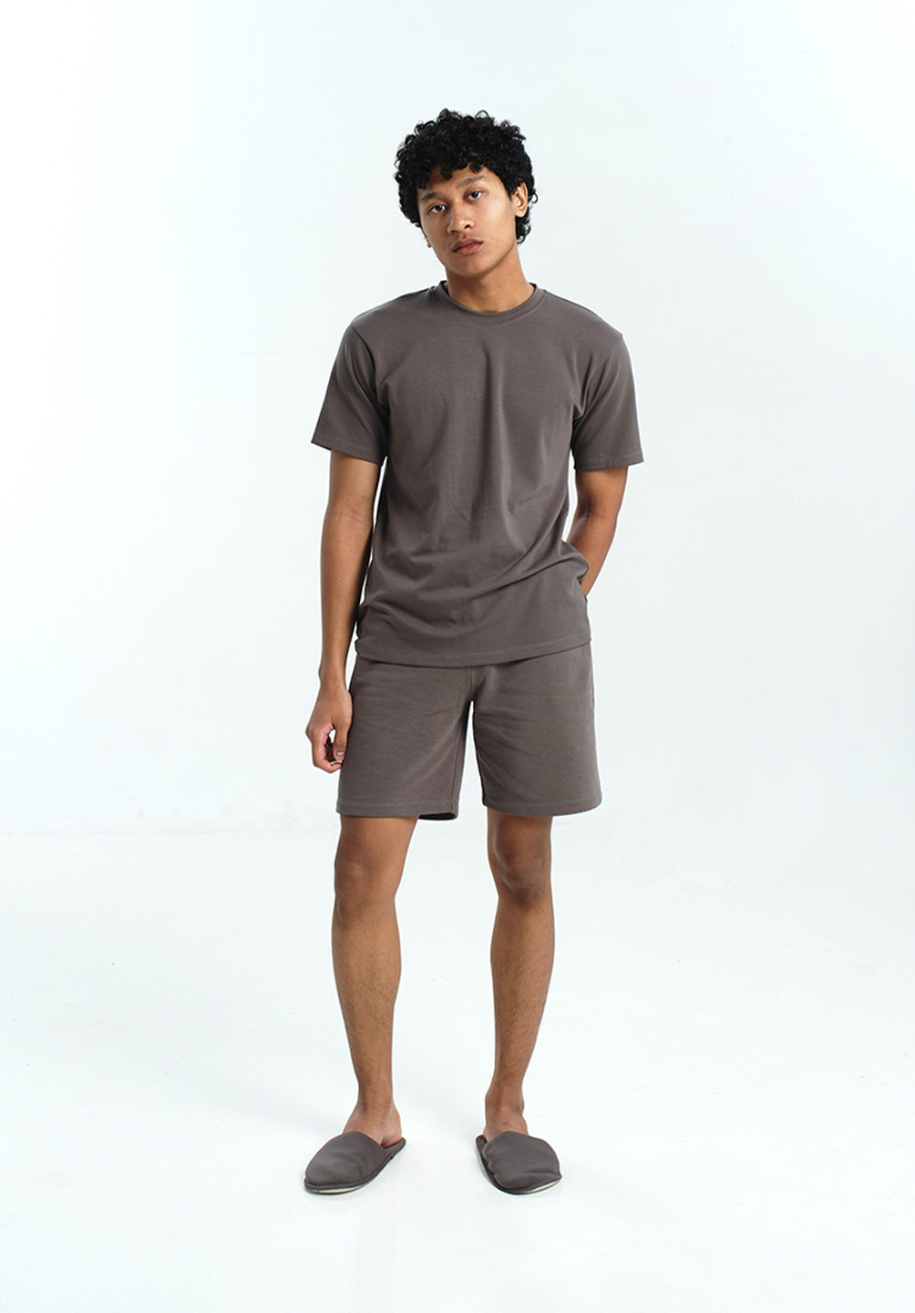 Men T-Shirt in Charcoal