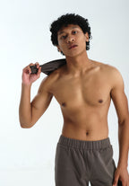 Men Sweat Shorts in Charcoal