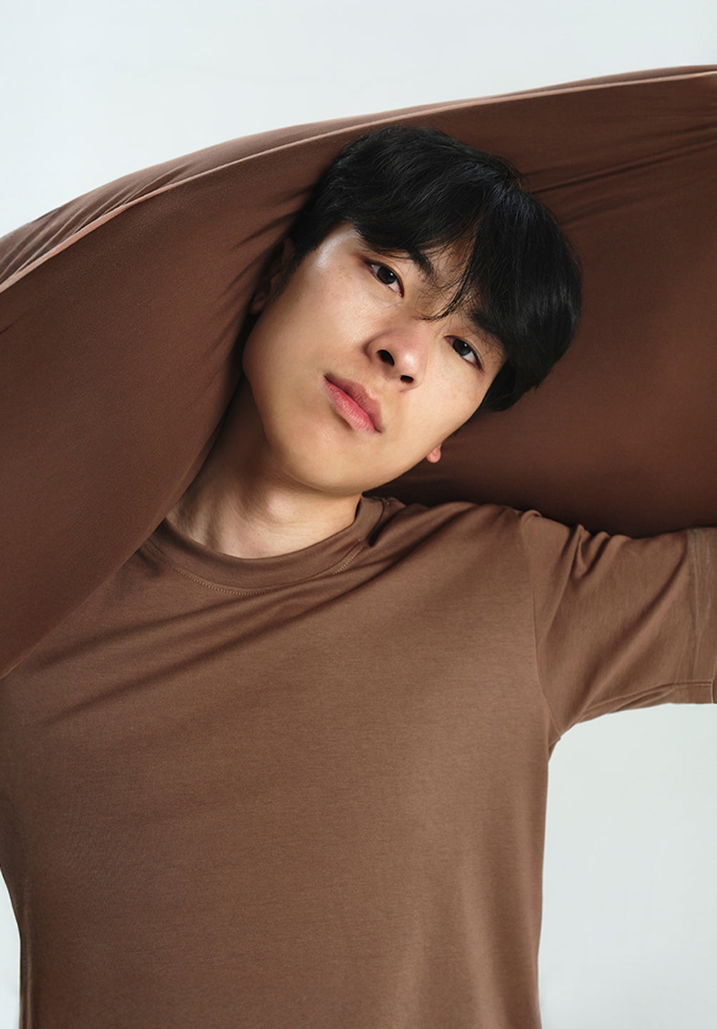 Adult Head Pillow Nudes in Espresso