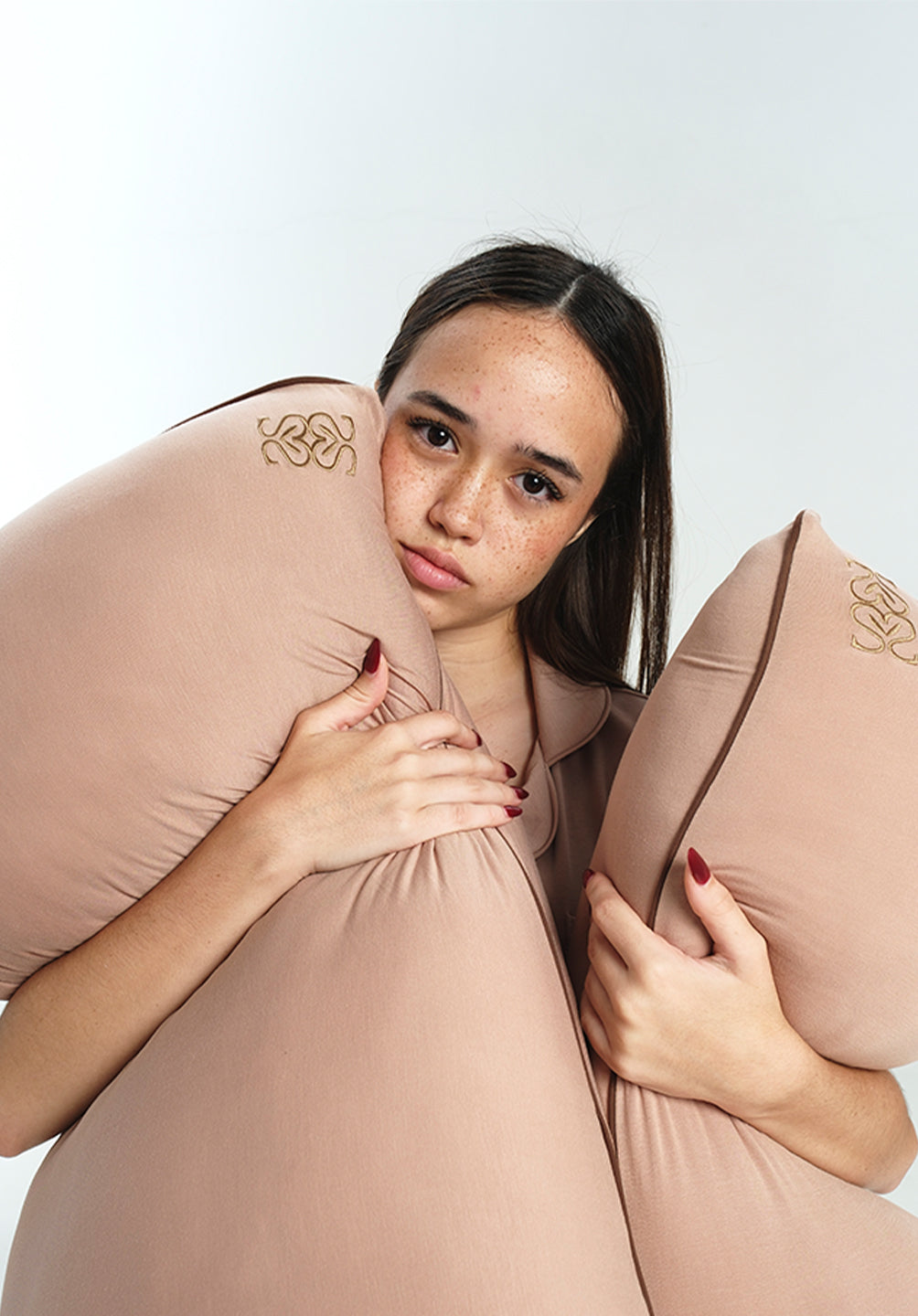 Adult Head Pillow Nudes in Taupe