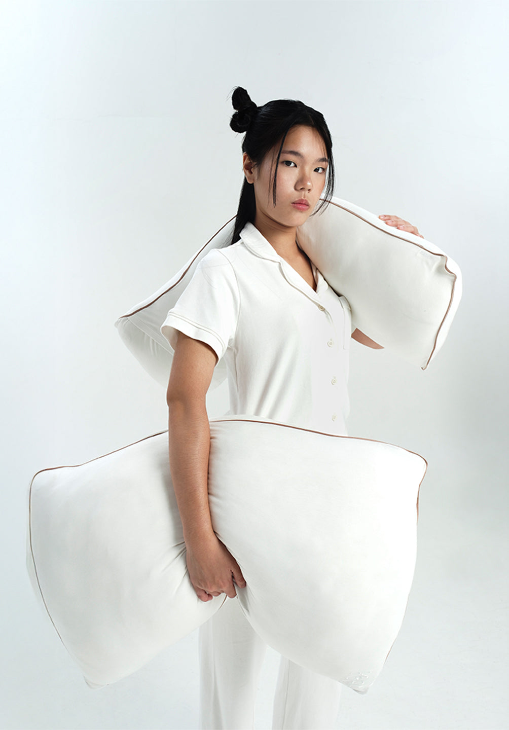 Chubby Hug Pillow Nudes in Milk