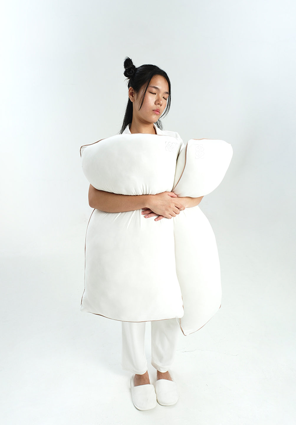 Chubby Hug Pillow Nudes in Milk